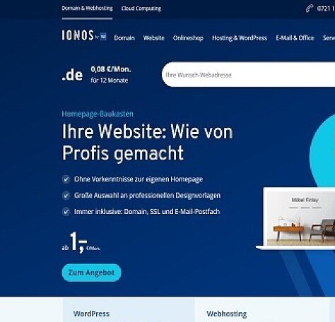Hier gehts zur Website von Ionos